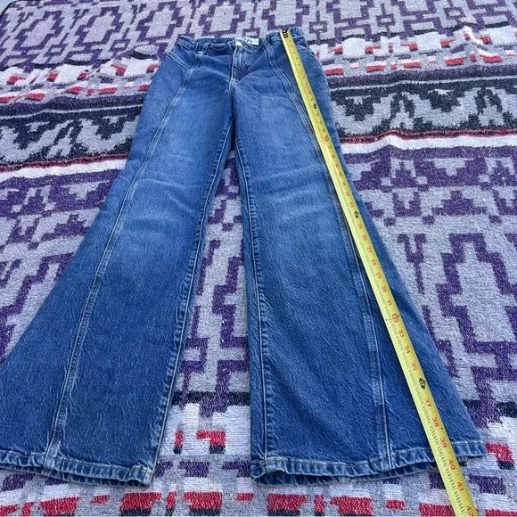 We The Free Florence jeans free people high waist flare bell bottoms size 26 - Picture 6 of 8